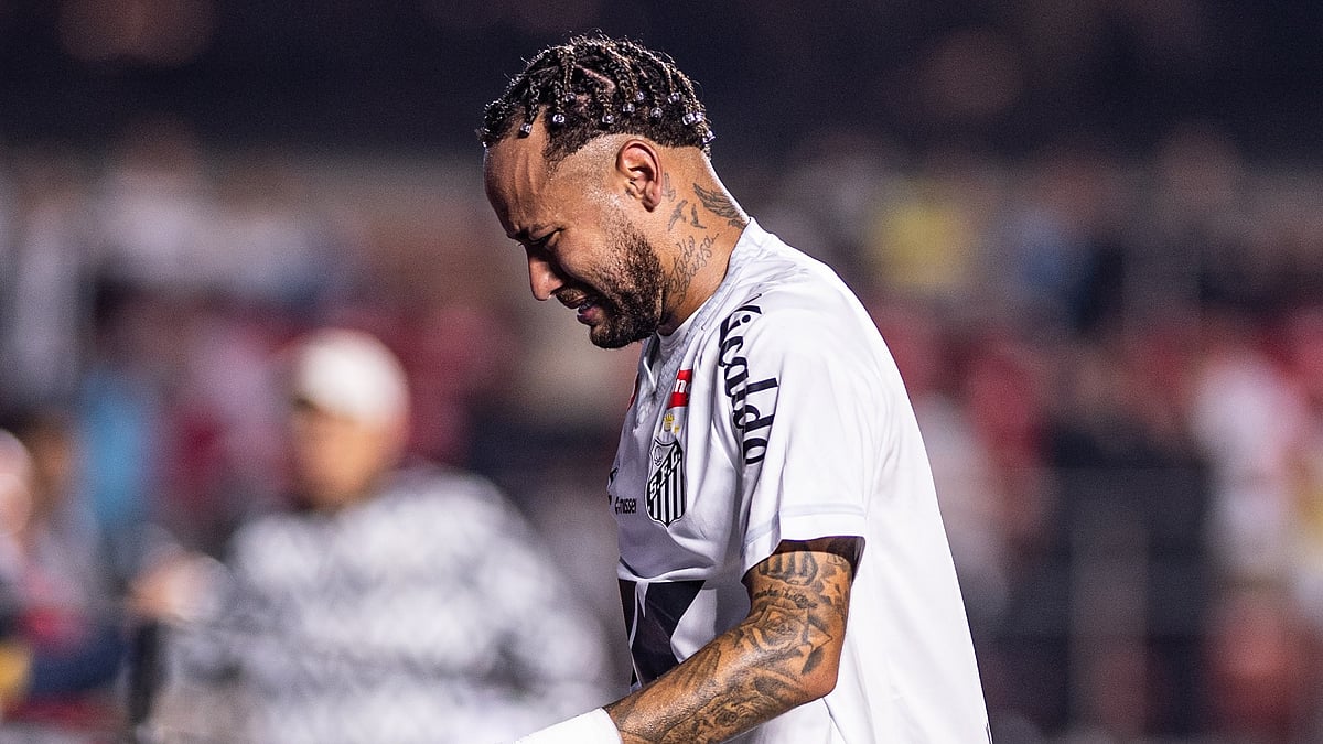 File Photo : Santos captain Neymar after match against Vasco Da Gama.