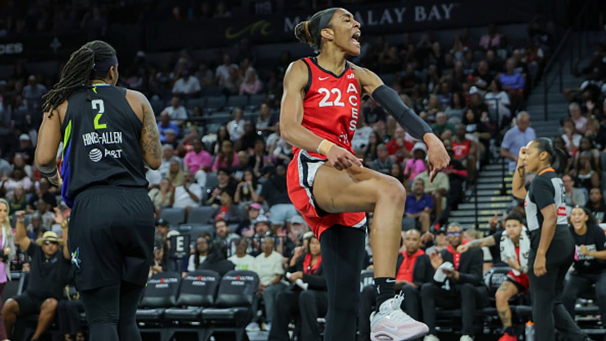 A'ja Wilson leads the Aces to victory against Dallas Wings