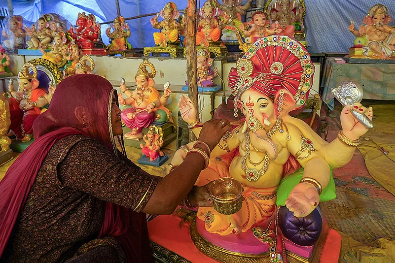 Preparations for Ganesh Chaturthi