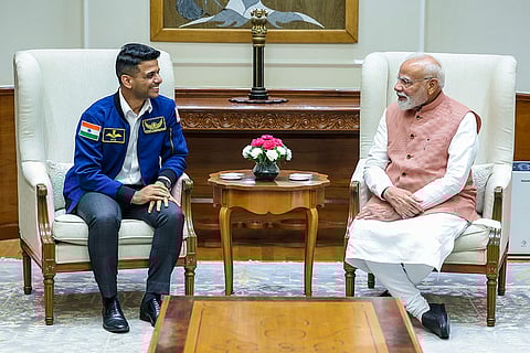 PM Modi meets Shubhanshu Shukla