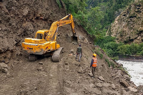 Damaged Gangotri National Highway
