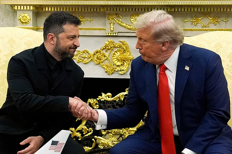 Russia Ukraine War Trump-Zelensky Meeting photos: US President Donald Trump