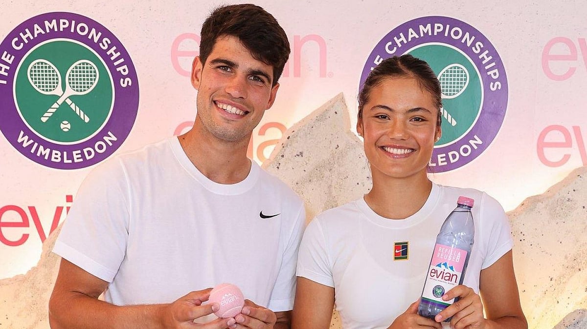 X : Carlos Alcaraz and Emma Raducanu