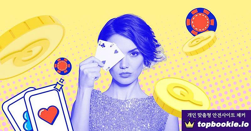 Women with cards and casino chips