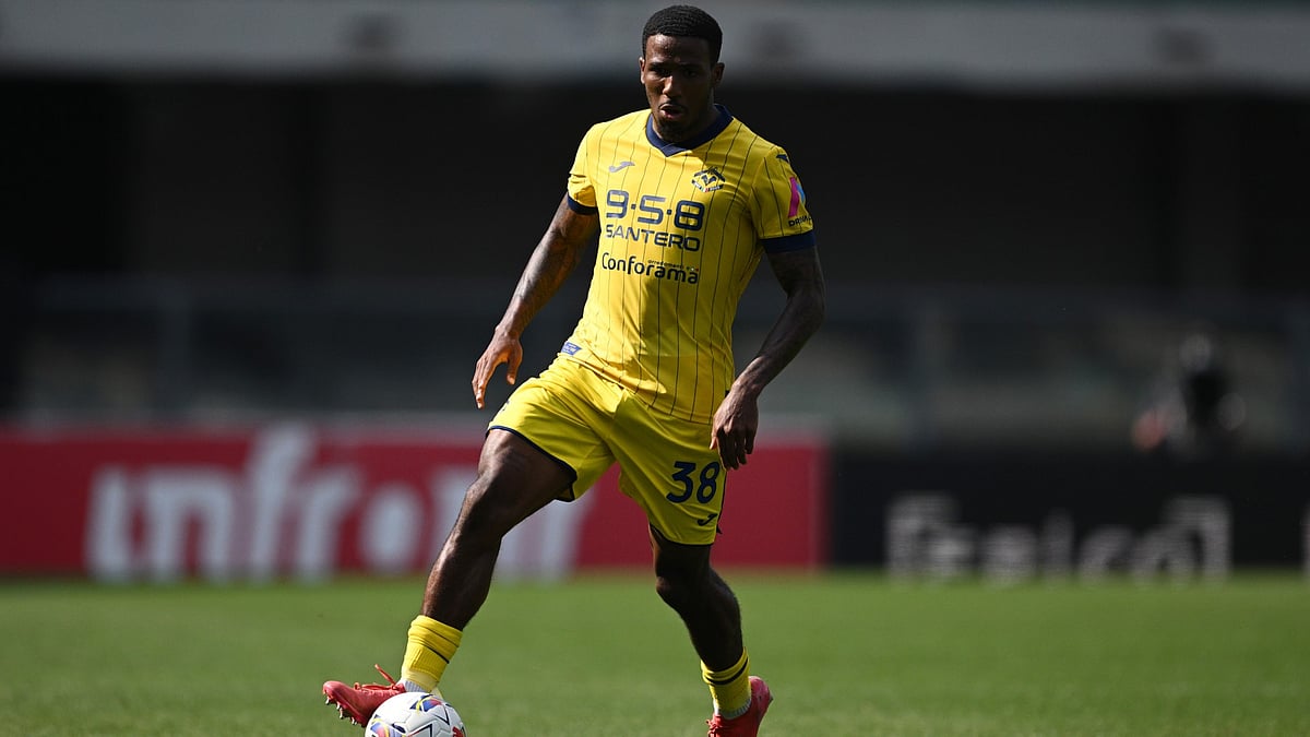 Jackson Tchatchoua in action for Hellas Verona last season.