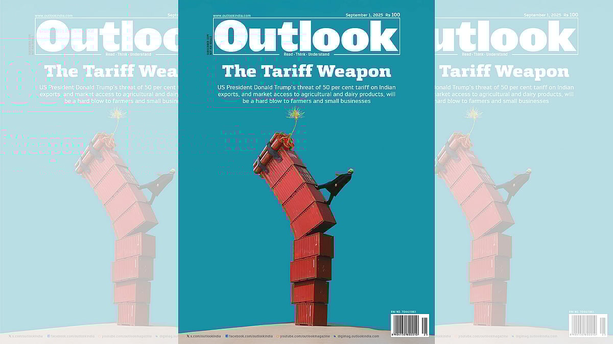 Outlook’s September 2025 issue, titled 'The Tariff Weapon' 