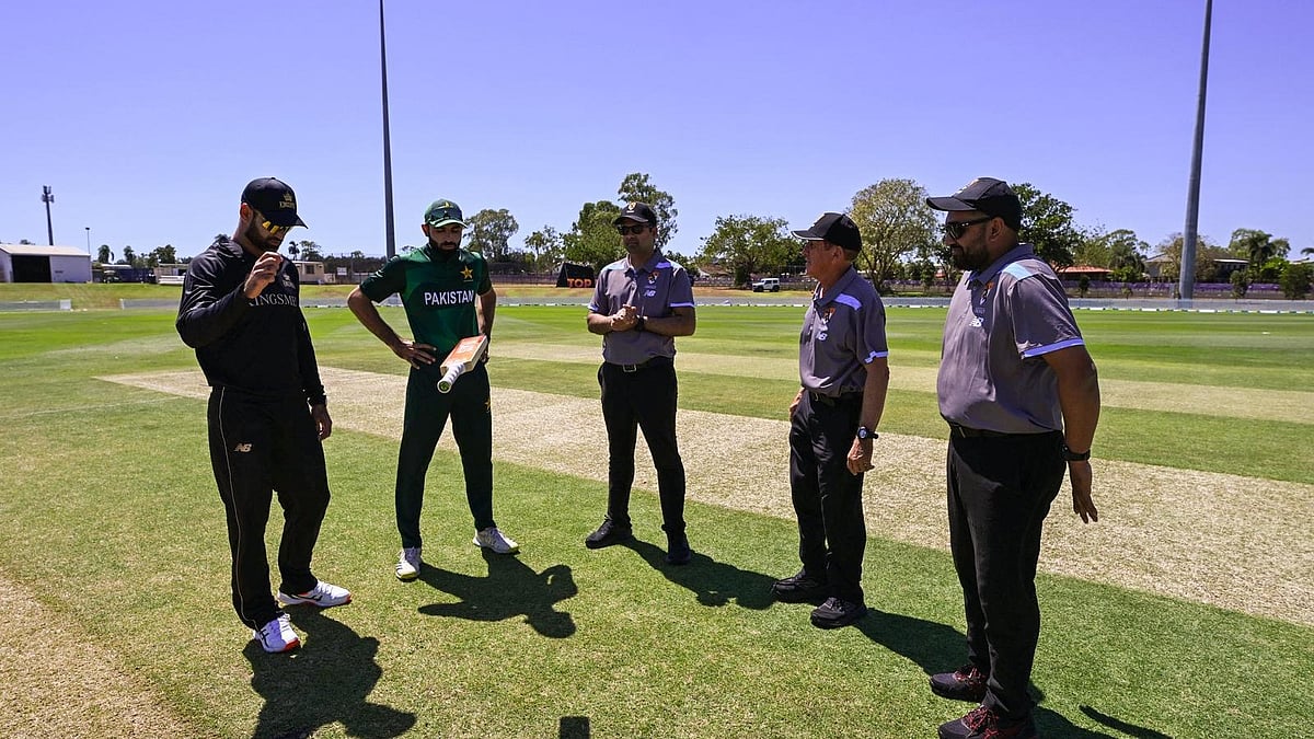 X/@TheRealPCB_Live : Pakistan Shaheens Vs Chicago Kingsmen, Top End T20 Series 2025 Match 17: Both Skippers during toss.