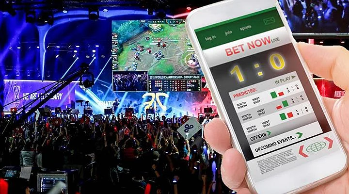 Esports tournament with Lol match and mobile betting