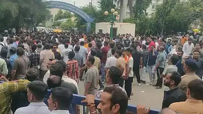 Protesters Gather Outside Ahmedabad School After Class 10 Student Stabbed By Classmate