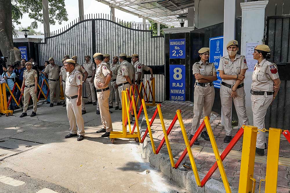 | Photo: PTI : Delhi CM Rekha Gupta attacked during 'Jan Sunwai'