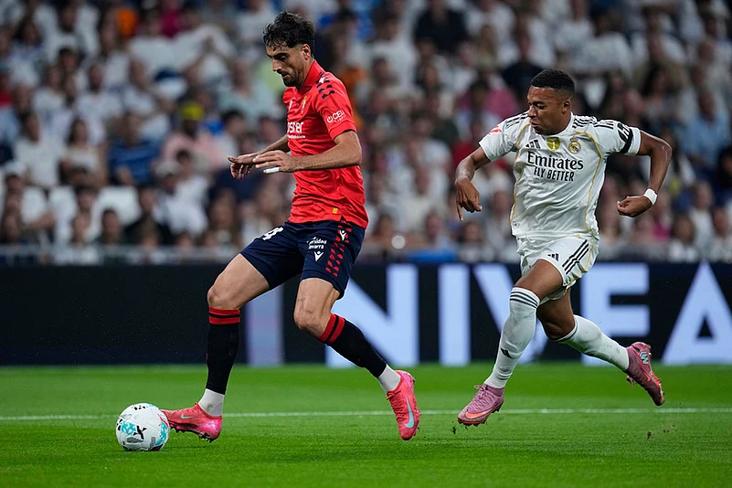 Spain Soccer La liga 2025-26 Real Madrid Vs Osasuna in Madrid_Alejandro Catena