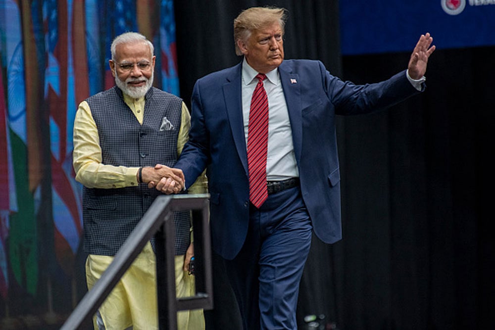 | Photo: Getty Images : Modi and Trump Trade talks
