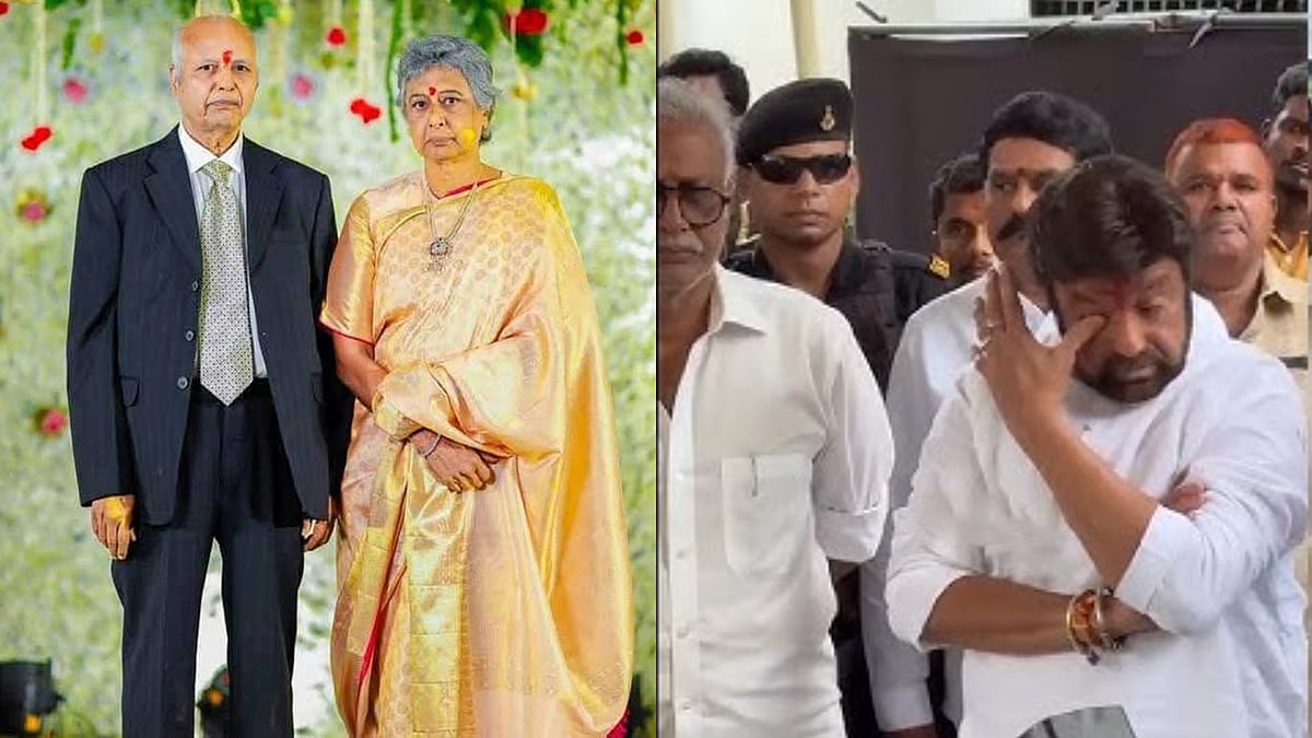 X : Nandamuri Balakrishna wipes away tears as he mourns sister-in-law Padmaja's death