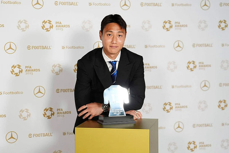 Britain Soccer PFA Awards 2025: Paik Seung-Ho, of South Korea