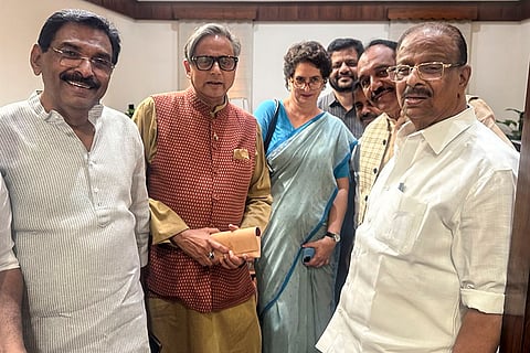 Congress MPs at Parliament