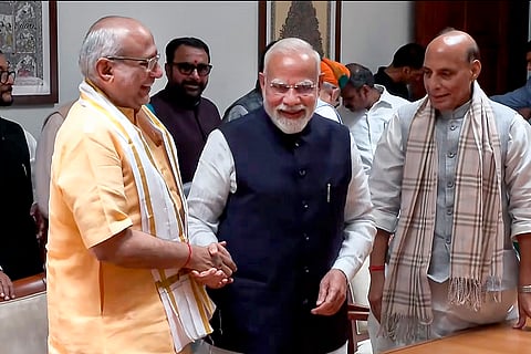 Elections for VP: CP Radhakrishnan files nomination papers