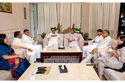 Rekha Gupta with Praveen Khandelwal