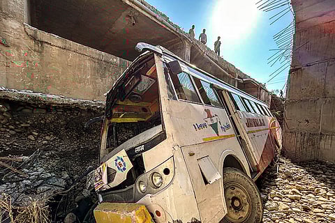 Bus carrying pilgrims falls into gorge in J-K
