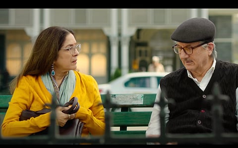 Neena Gupta and Anupam Kher in Metro In Dino