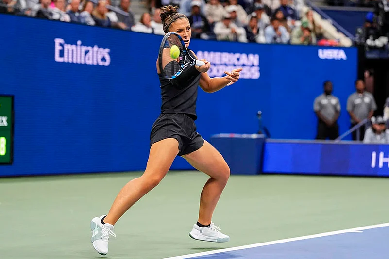US Open Tennis Mixed Doubles Semi Finals Sara Errani-Andrea Vavassori vs D Collins-C Harrison_6