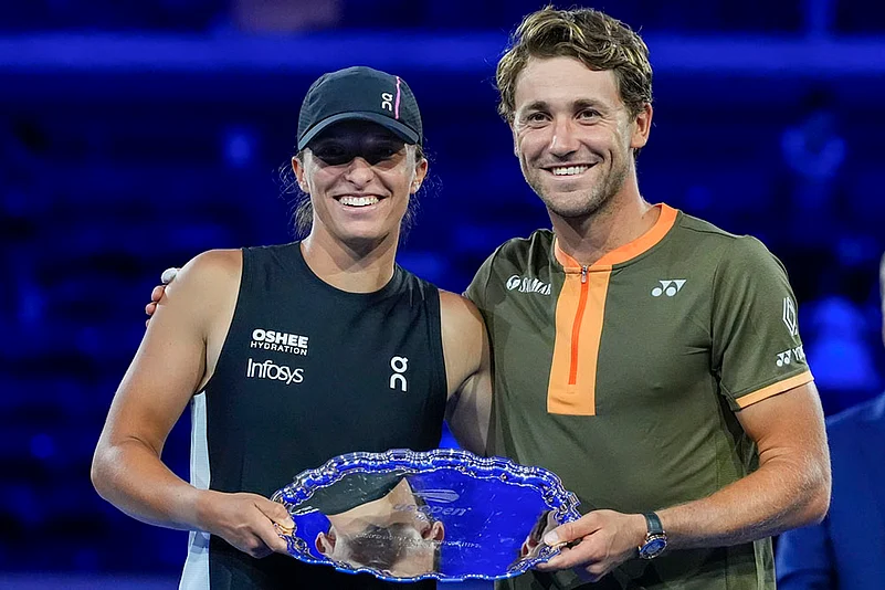US Open Tennis Mixed Doubles Final match Sara Errani-Andrea Vavassori vs Iga Swiatek-Casper Ruud_5
