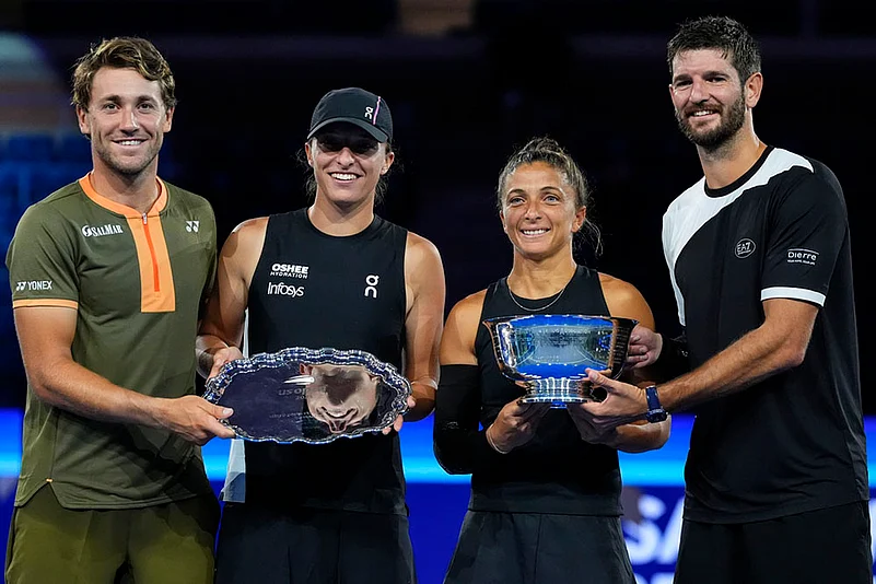 US Open Tennis Mixed Doubles Final match Sara Errani-Andrea Vavassori vs Iga Swiatek-Casper Ruud_3