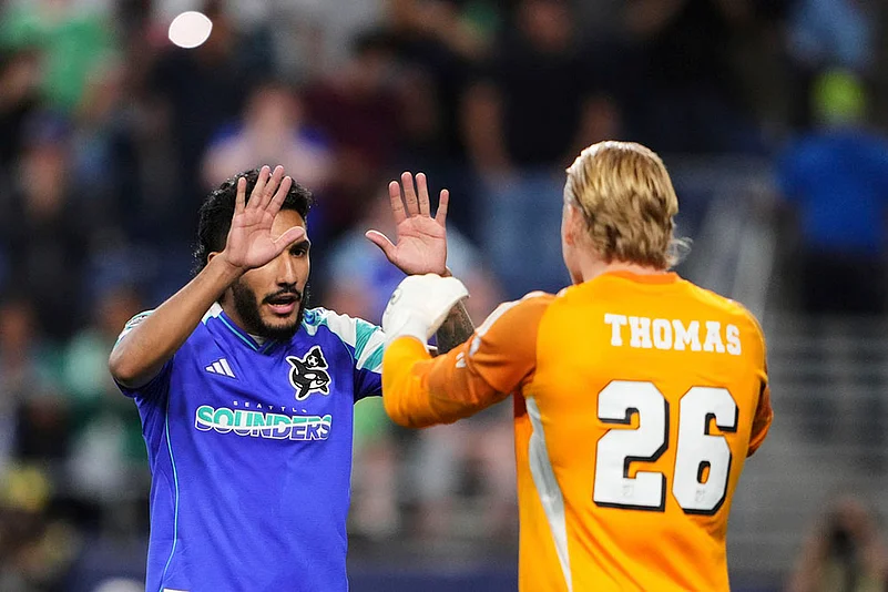 Leagues Cup 2025 Quarter-Final match Seattle Sounders FC Vs Club Puebla_Jesús Ferreira