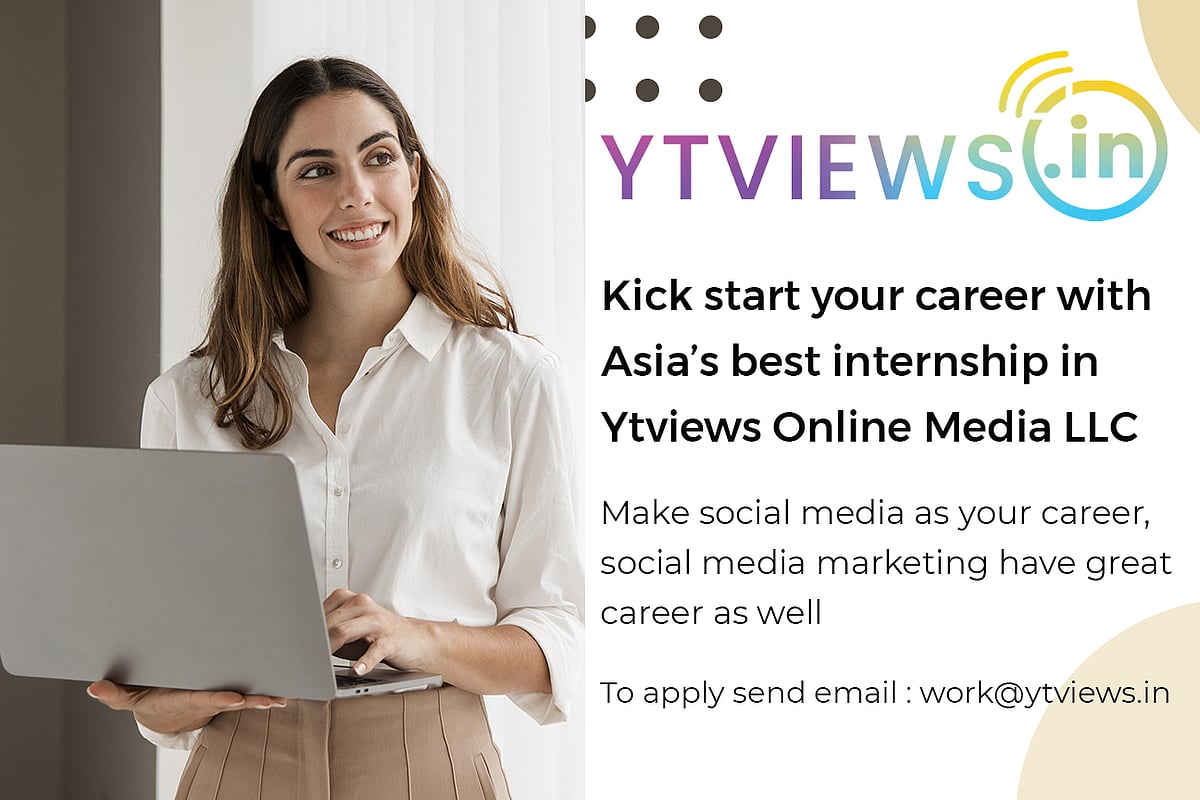 Get Best Social Media Marketing Internship In Asia's No 1 Smm Company - Ytviews - Your Trusted Views