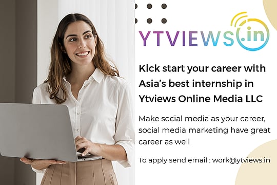 Get Best Social Media Marketing Internship In Asia's No 1 Smm Company - Ytviews - Your Trusted Views