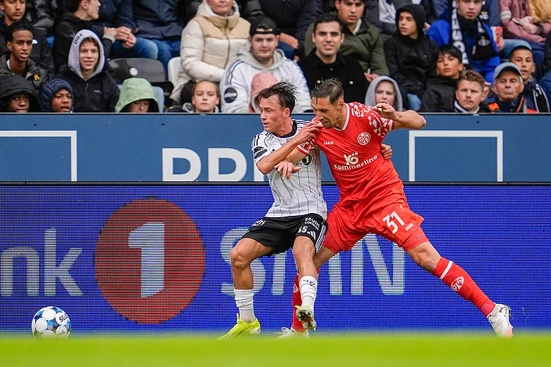 UEFA Conference League 2025-26 Playoff 1st Leg match Rosenborg Vs FSV Mainz 05_Dominik Kohr
