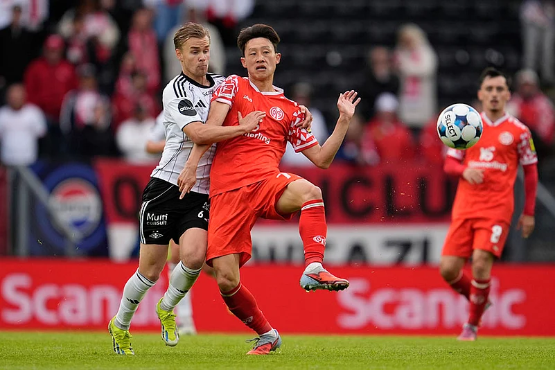 UEFA Conference League 2025-26 Playoff 1st Leg match Rosenborg Vs FSV Mainz 05_Jae-sung Lee