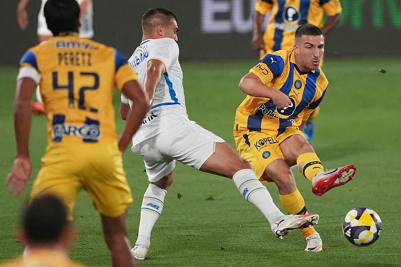UEFA Europa League Playoff 1st Leg match Maccabi Tel Aviv vs Dynamo Kyiv_Kostiantyn Vivcharenko