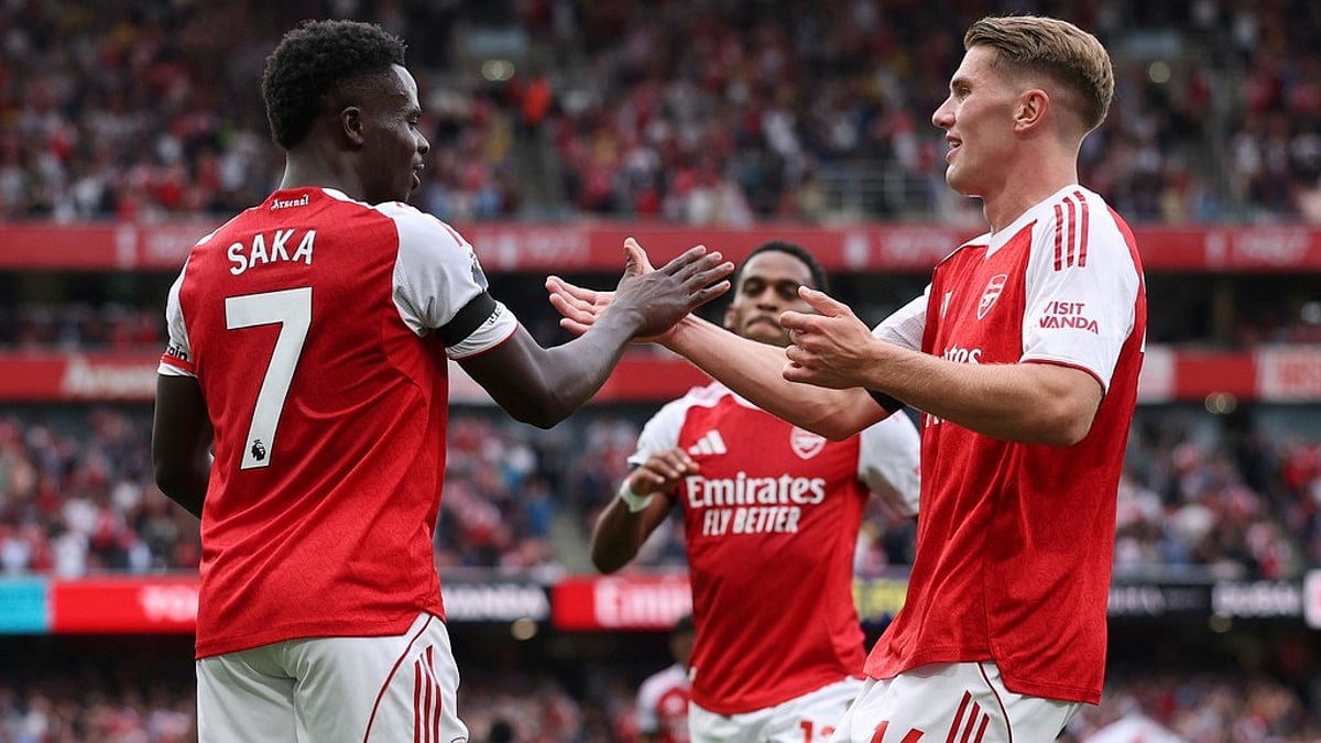 Arsenal Vs Leeds United Highlights, English Premier League Bukayo Saka