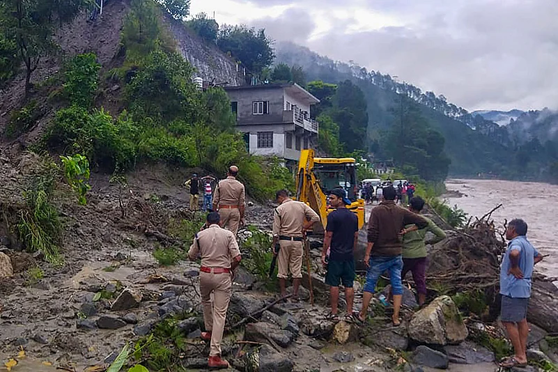 Aftermath of heavy rains in Chamoli