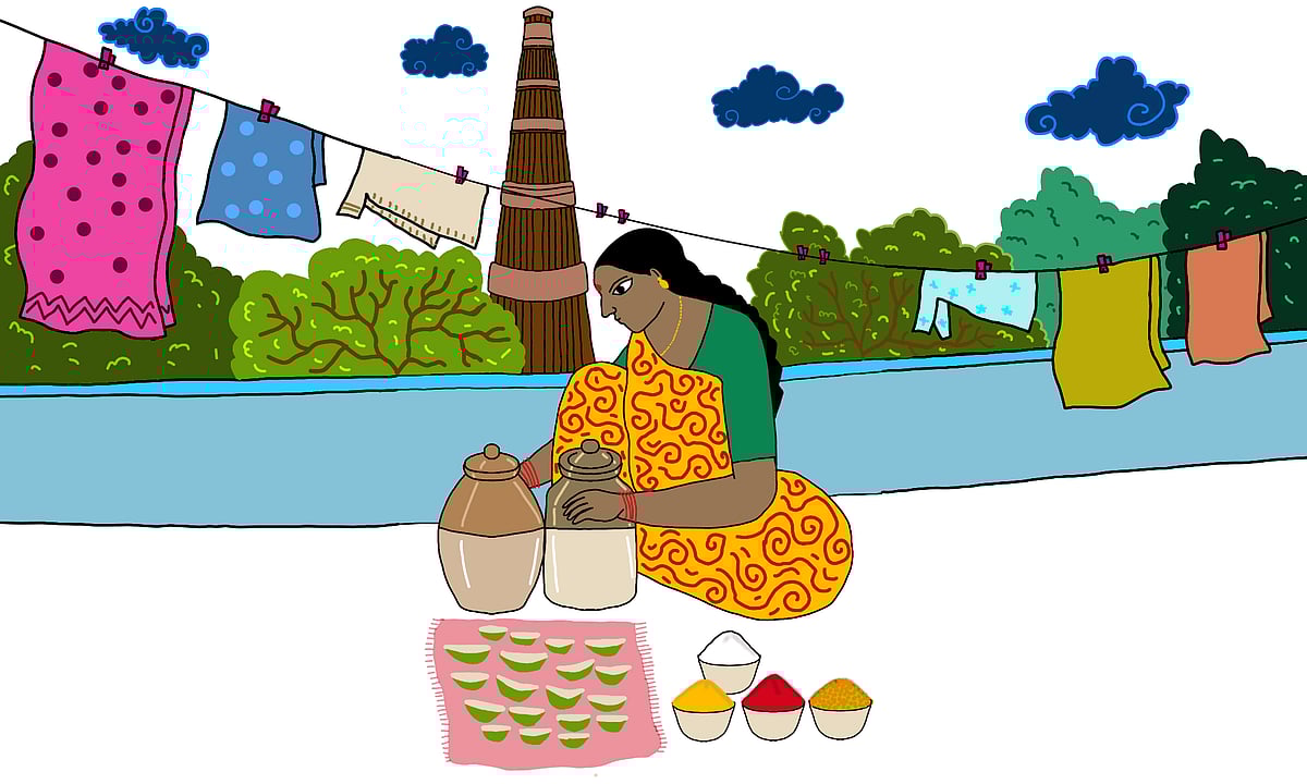 Illustraion by Anupriya : The city looks verdant with trees growing taller along the highways, the green, greener. 