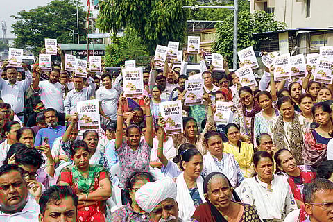 Ahmedabad student's murder: Parents protest
