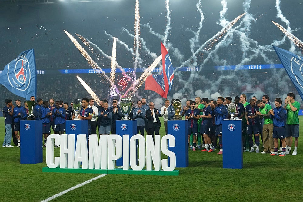 | Photo: AP/Aurelien Morissard : France Soccer League One: Paris Saint-Germain vs Angers