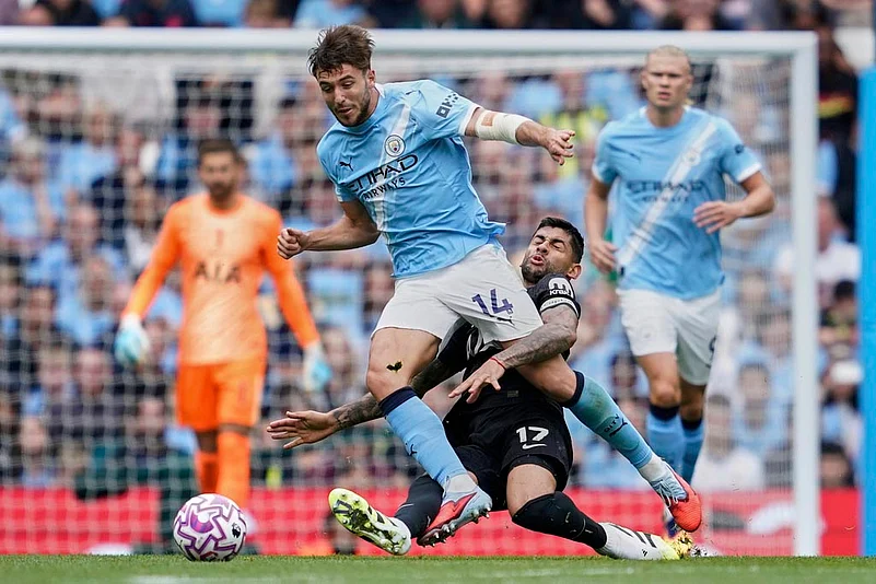 English Premier League 2025-26 Matchday 2 Manchester City Vs Tottenham Hotspur_Cristian Romero