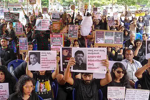 Animal lovers protest in Bengaluru