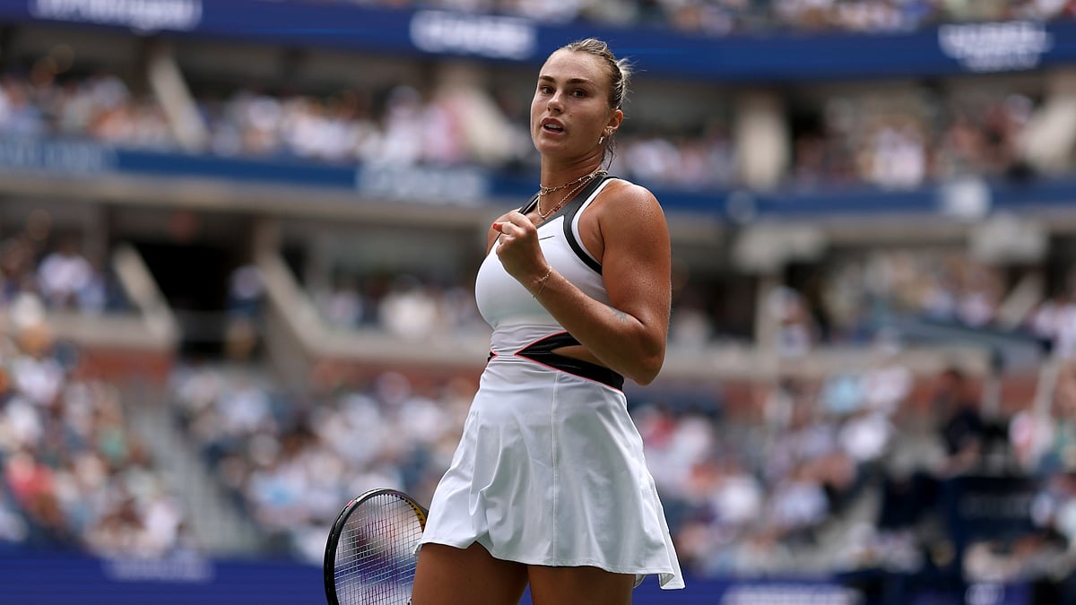 Aryna Sabalenka won her first-round match - null