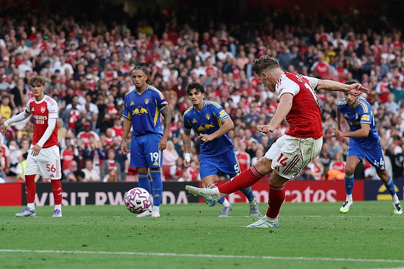 English Premier League 2025-26 Matchday 2 Arsenal Vs Leeds United_Viktor Gyokeres