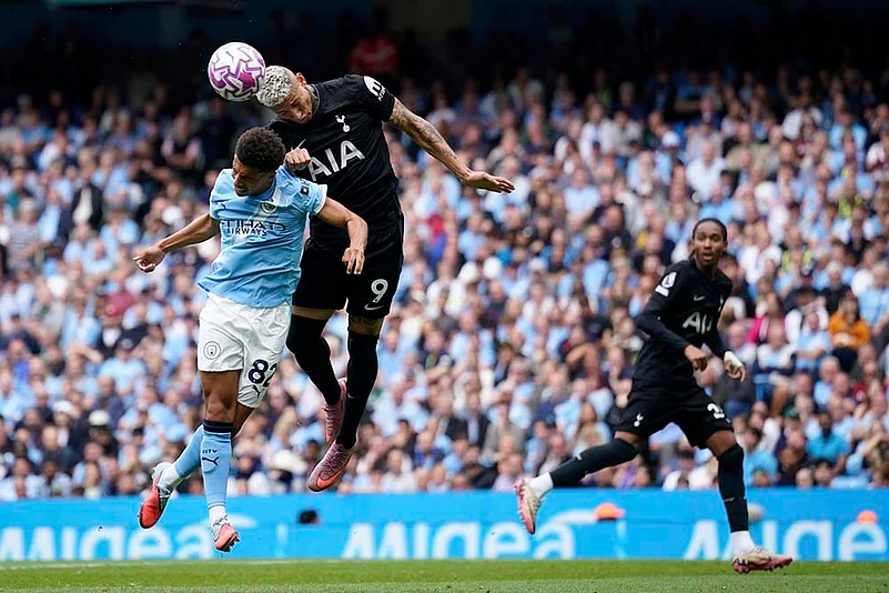 English Premier League 2025-26 Matchday 2 Manchester City Vs Tottenham Hotspur_Richarlison
