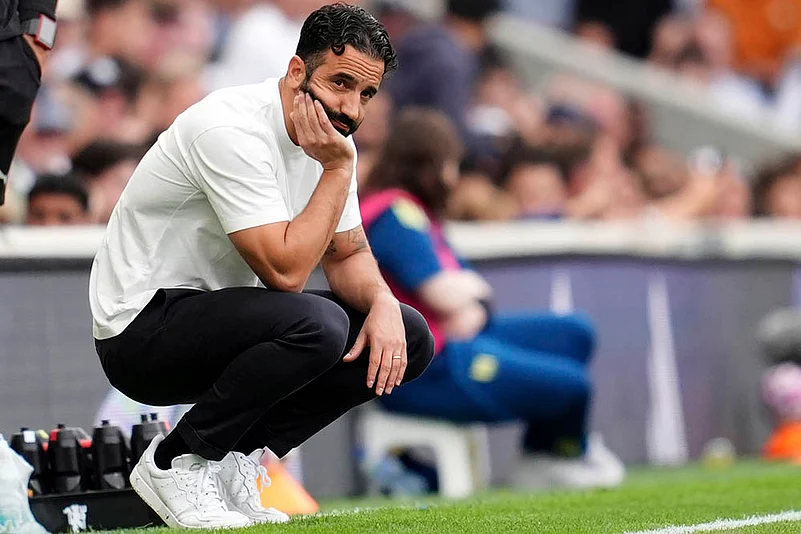 English Premier League 2025-26 matchday 2 Fulham Vs Manchester United_Ruben Amorim