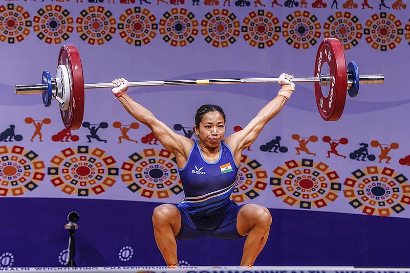Mirabai Chanu at Commonwealth Weightlifting Championships