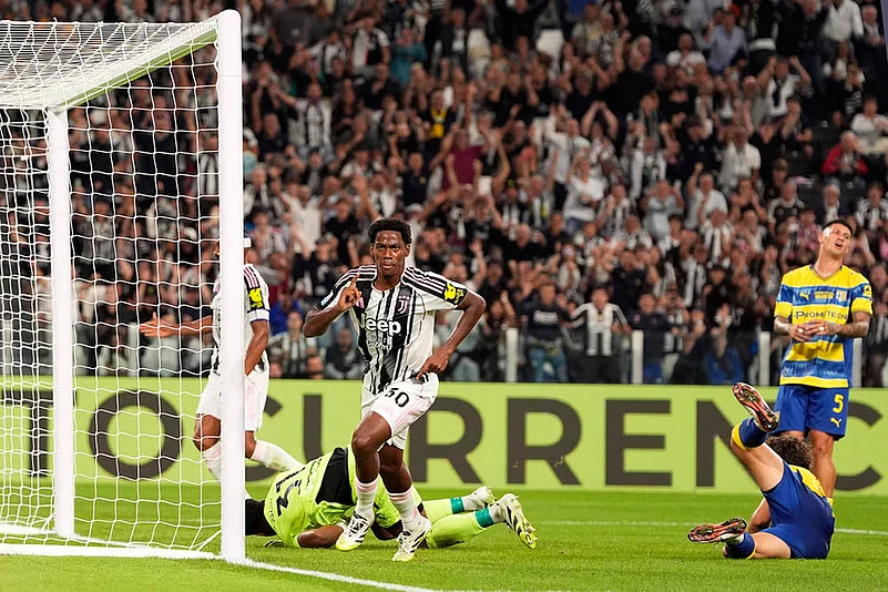 Italy Soccer Serie A 2025-26 Juventus vs Parma_Jonathan David