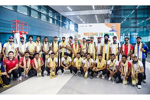 Hockey team arrives in Patna for Hero Asia Cup 2025