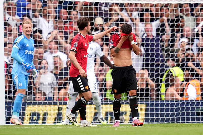 English Premier League 2025-26 matchday 2 Fulham Vs Manchester United_Bruno Fernandes