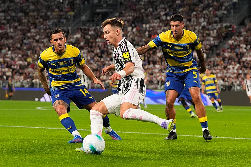 Italy Soccer Serie A 2025-26 Juventus vs Parma_Francisco Conceição