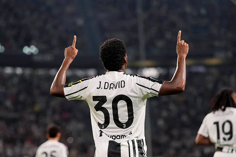 Italy Soccer Serie A 2025-26 Juventus vs Parma_Jonathan David