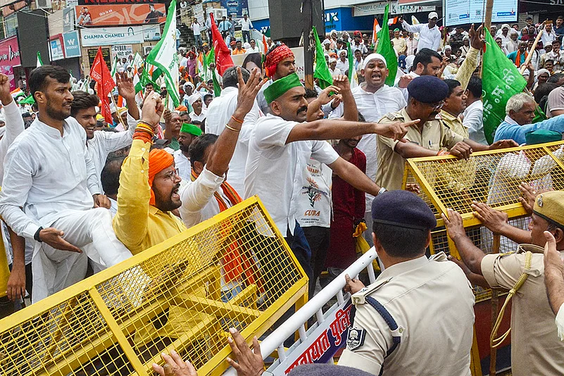 Farmers protest in Patna